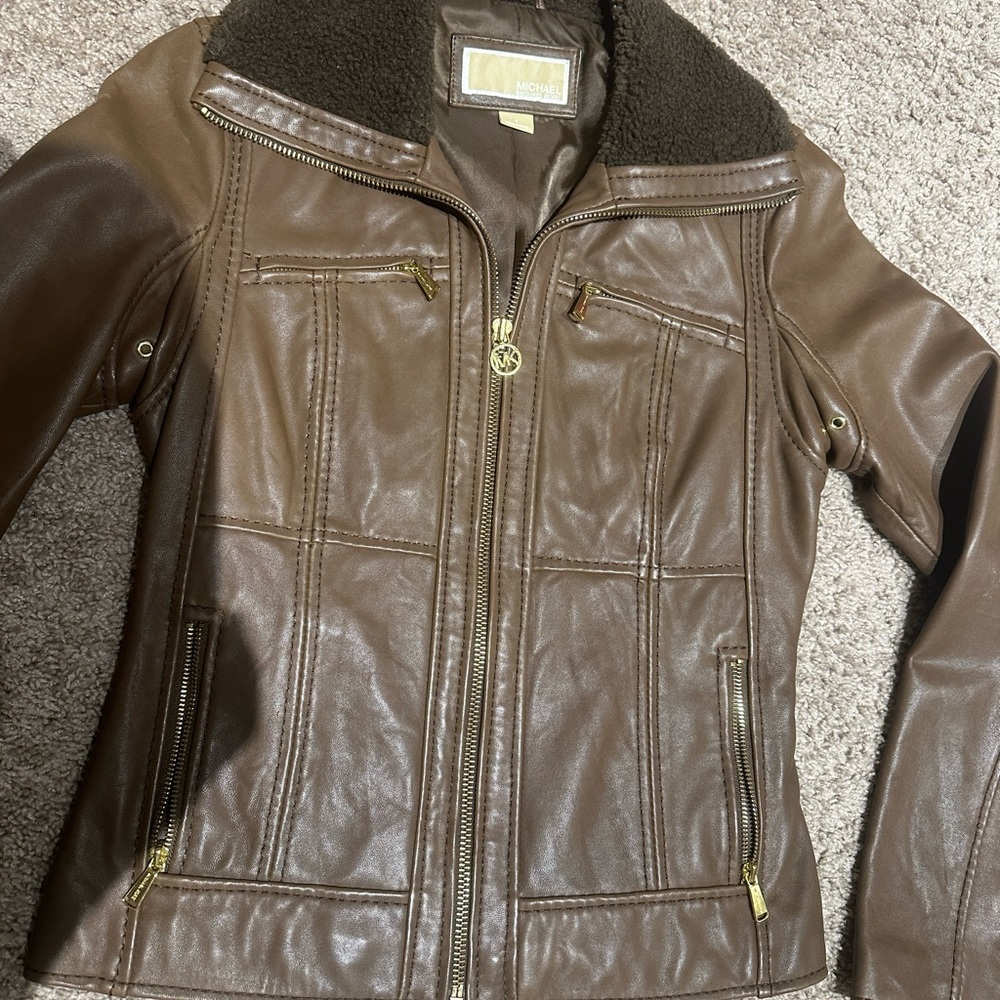 Brown Michael Kora Leather Jacket - image 3